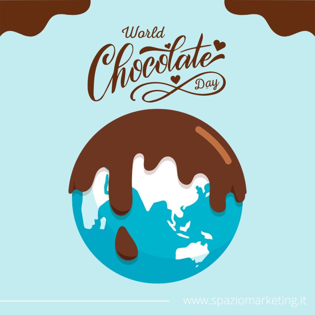 7 luglio 2023 giornata mondiale del cioccolato grafica per post social instagram facebook
